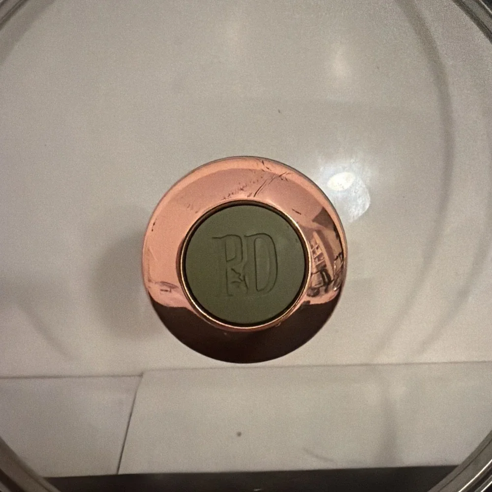 Paula Deen Replacement Glass Lid Copper Black Accent for 9 5/16 Inch Pot